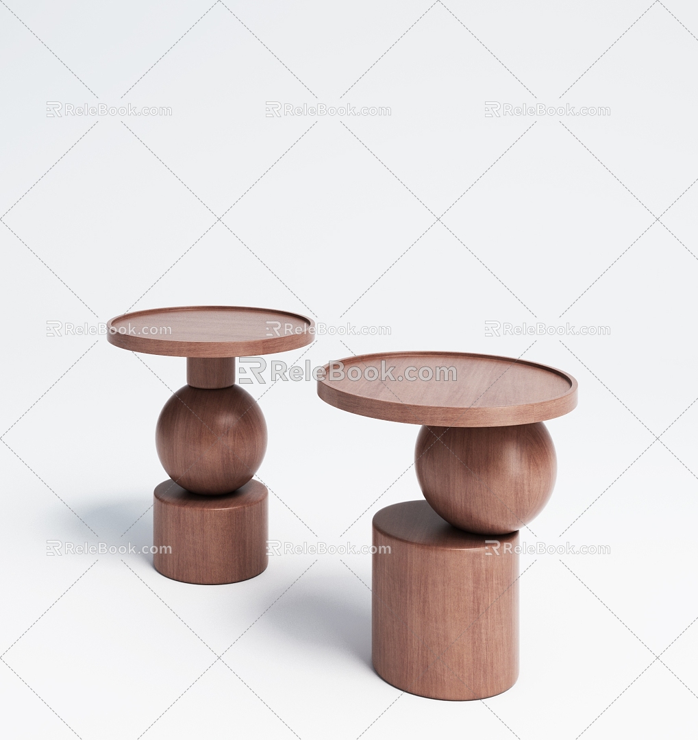 Some kinds of tea tables 3d model