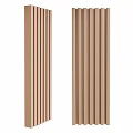 Natural Wooden Striped Panel With Vertical Lines For Interior Decoration Use