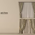 Elegant Modern Window Curtains With Double Layer Sheer And Pleated Drapery Ties