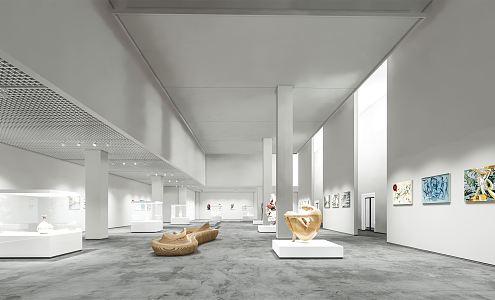 Inside Gallery of Modern Art Museum 3d model