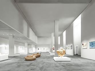 Inside Gallery of Modern Art Museum 3d model