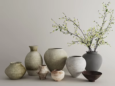 Quiet terroir pottery jar 3d model