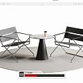 Modern Leisure Tables and Chairs Negotiation Tables and Chairs Dining Tables and Chairs 3d model