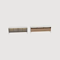 Modern Entryway And Side Cabinet With Glass Door Wooden Drawers And Metal Frame Design