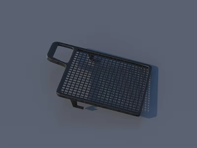 Durable Black Metal Grid Hardware Tool With Handle For Practical Use 3d model