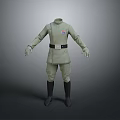 Gray Daily Wear Uniform With Belt Long Sleeves And Boots Design