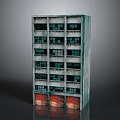 Multi Storey Aged Building Featuring Gray Facade Red Brick Base And Rows Of Windows
