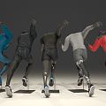 Model running trotting running figure nike sports 3d model