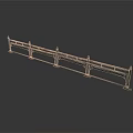 Sturdy Architectural Metal Railing Design For Building Exterior With Decorative Patterns