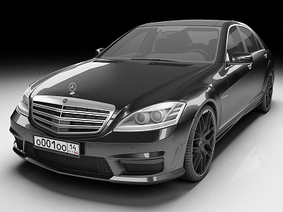 Mercedes-Benz S-Class AMGS65 Luxury Car Sedan 3d model