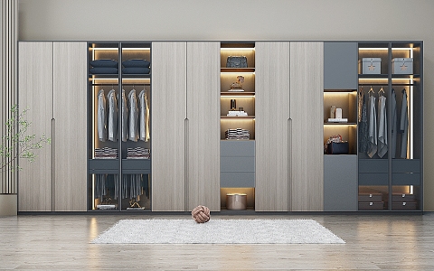 Modern wardrobe 3d model