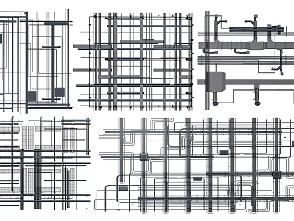 Modern Duct Ceiling Air Conditioning Duct Chandelier Shaped Ceiling 3d model