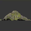 Picturesque Island Landscape Featuring Green Mountains Blue Ocean And Lush Vegetation