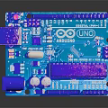 Detailed Arduino Uno R3 Circuit Board With Electronic Components Digital Ports And Microcontroller