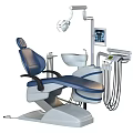 Essential Dental Medical Equipment Including Chair Light Treatment Unit And Instrument Cabinet