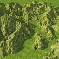 Lush Green Mountain Landscape With Rolling Grassland And Natural Scenery