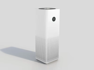 White Modern Air Purifier For Home Use With Sleek Design And Effective Air Cleaning Function 3d model
