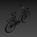 Classic Green Bicycle With Brown Seat Rear Rack And Black Handlebars