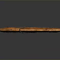 Wooden Comb With Arched Top And Crossed Metal Wire Decoration For Daily Use
