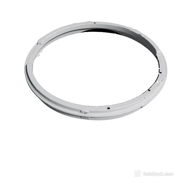 Durable Circular Metal Ring Component With Mounting Holes For Mechanical Applications 3d model