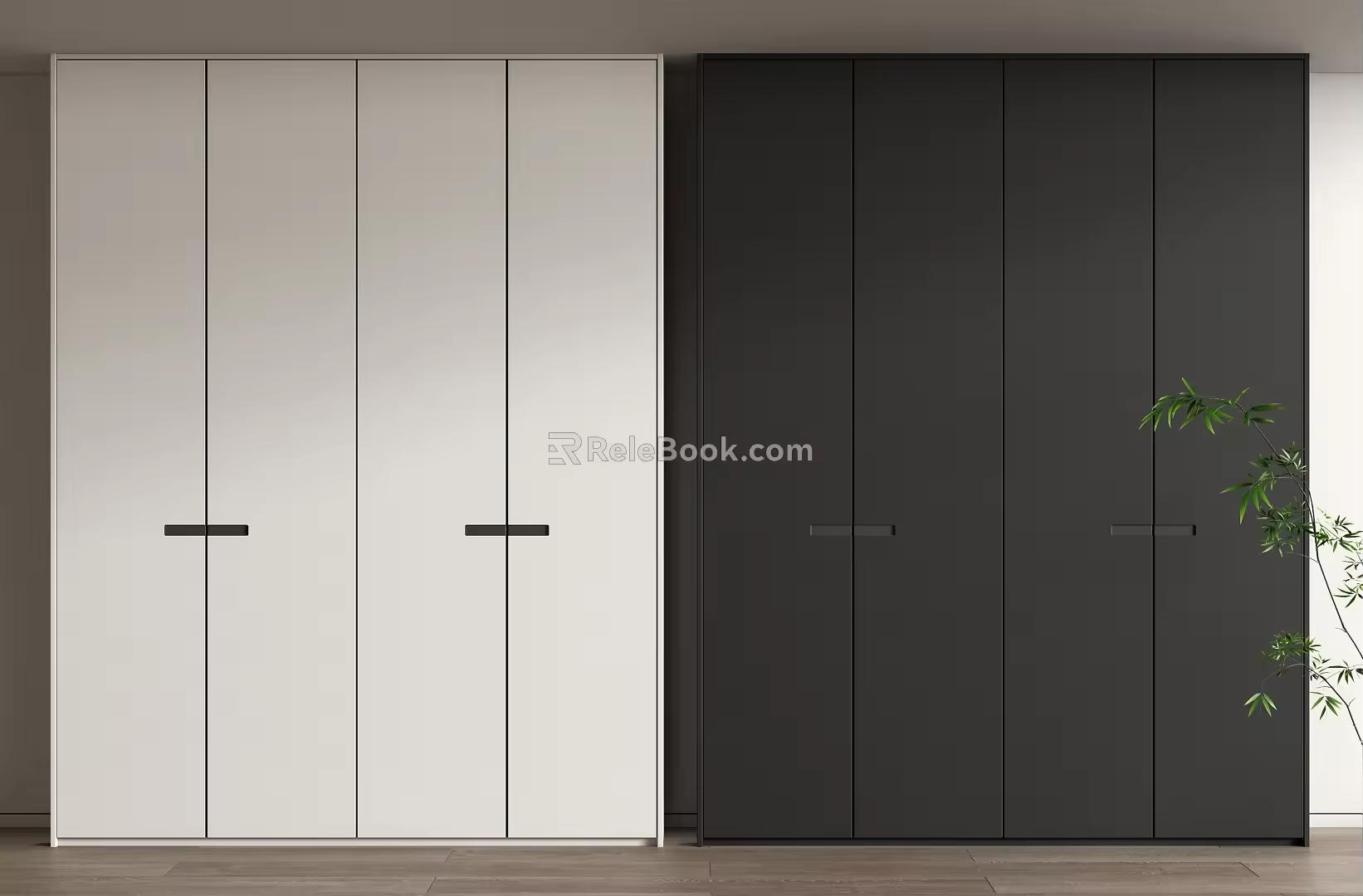 Minimalist wardrobe 3d model