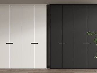 Minimalist wardrobe 3d model