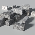 Stone brick stone brick brick stone stone stone stone stone stone stone block rock 3d model