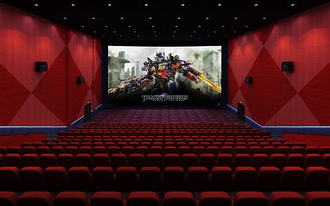 Modern Cinema Hall 3d model