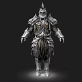 Man Wearing Intricate Medieval Armor With Spiked Helmet And Chainmail Details