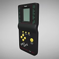 Game machine Tetris handheld brick game machine handheld game machine Nintendo red and white machine low face number low model simple model game film and television level realism 3d model