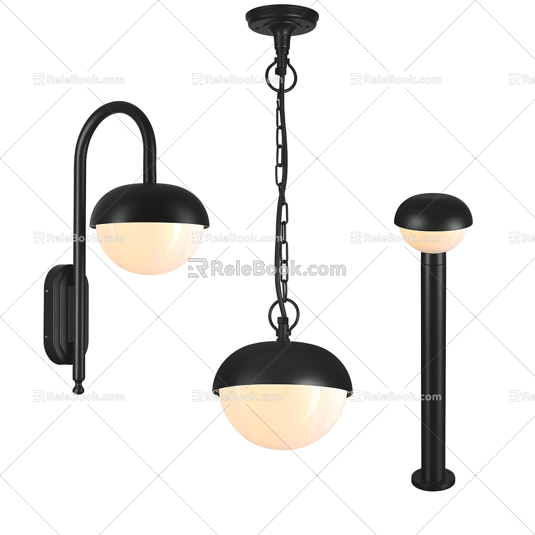 outdoor lamp landscape lamp wall lamp chandelier model