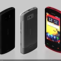 Nokia Mobile Phones In Black Silver Red With Screen Display And Modern Design