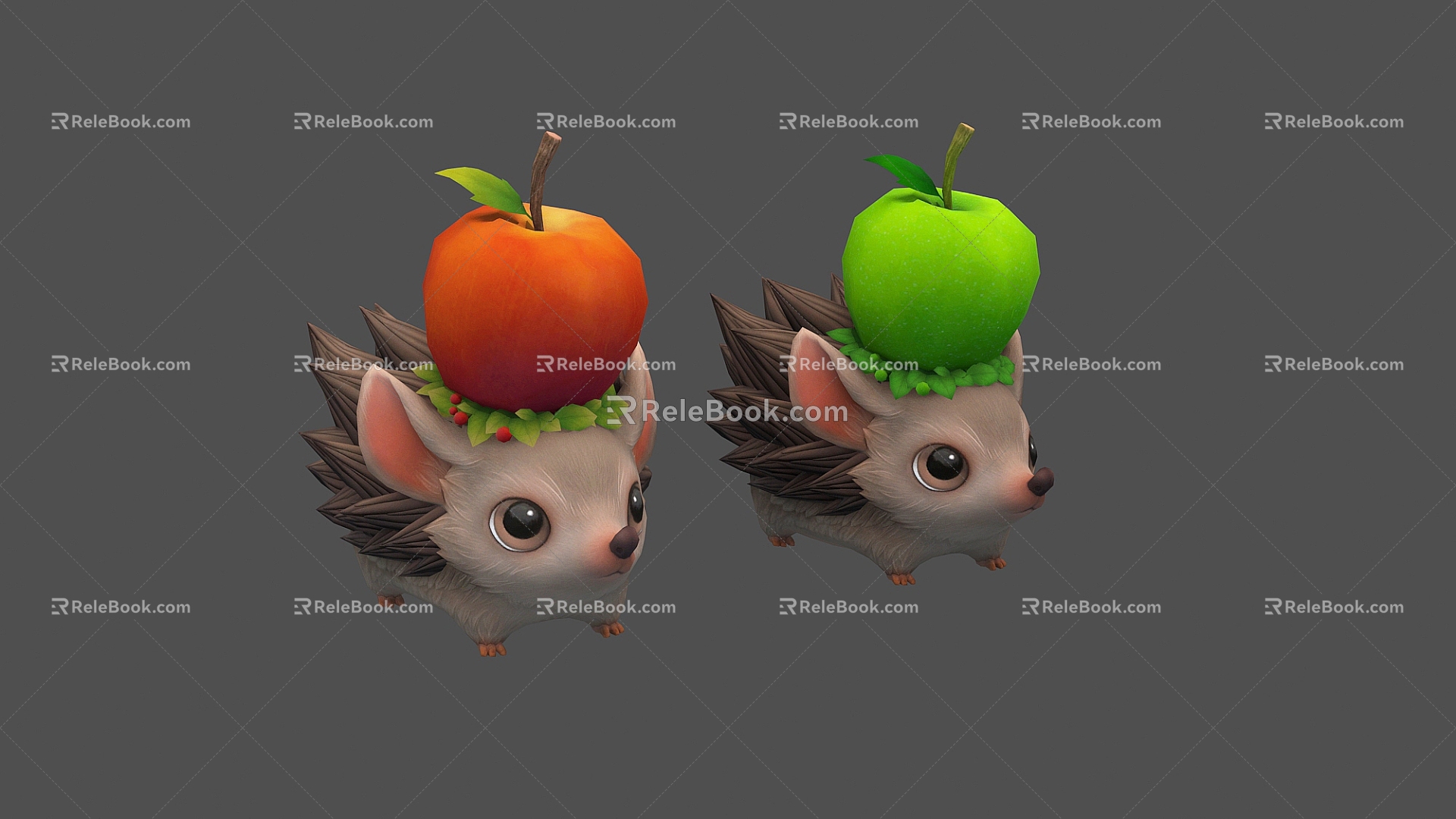 adorable hedgehog 3d model