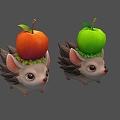 adorable hedgehog 3d model