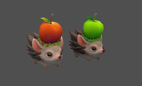 adorable hedgehog 3d model