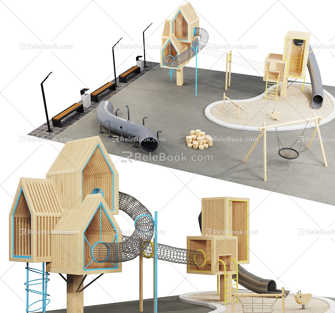 Children's Playground Modern Playground model