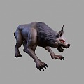 The Wolf is fierce. 3d model