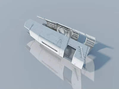 Sturdy Modern Swing Door Design With Smooth Hinges And Durable Frame 3d model