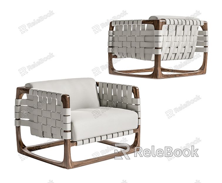 Modern Single Sofa Outdoor Leisure Chair model