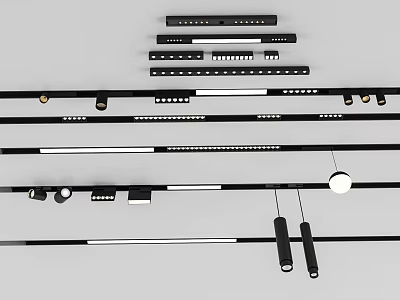 Modern Versatile Downlights Spotlights With Different Styles And LED Lighting Solutions 3d model