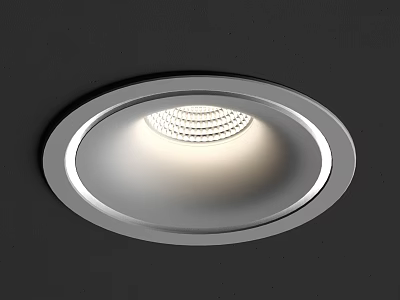 Modern Recessed Downlight Spotlight with Sleek Metal Frame and LED Bright Illumination for Indoor Lighting 3d model