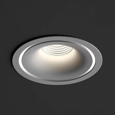 Modern Recessed Downlight Spotlight with Sleek Metal Frame and LED Bright Illumination for Indoor Lighting 3d model