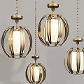 Modern chandelier 3d model