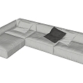 Modern Fabric Sofa Multi-Person Sofa Corner Sofa 3d model