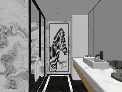 Modern toilet 3d model