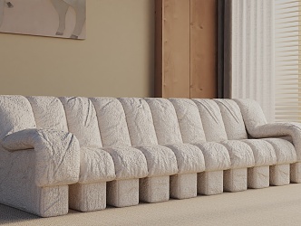 Three-seat sofa 3d model