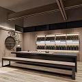 Traditional Teahouse Interior Design With Wooden Beams Tatami Seats And Tea Sets
