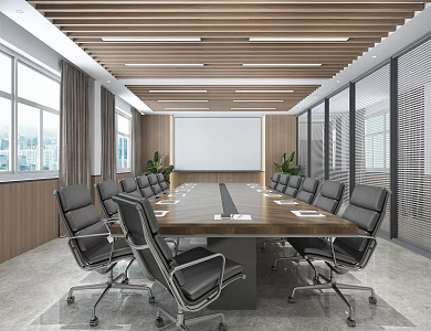 Modern Conference Room 3d model