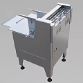 Industrial Equipment With Metal Structure Open Section And Mobile Wheels Design
