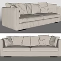Double sofa 3d model